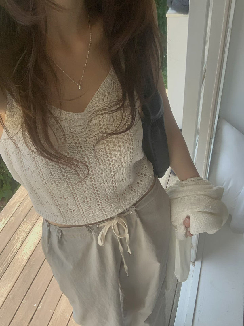 Nud cardigan&sleeveless-4col