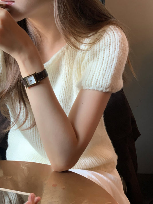 Oslo bulky wool half knit-2col