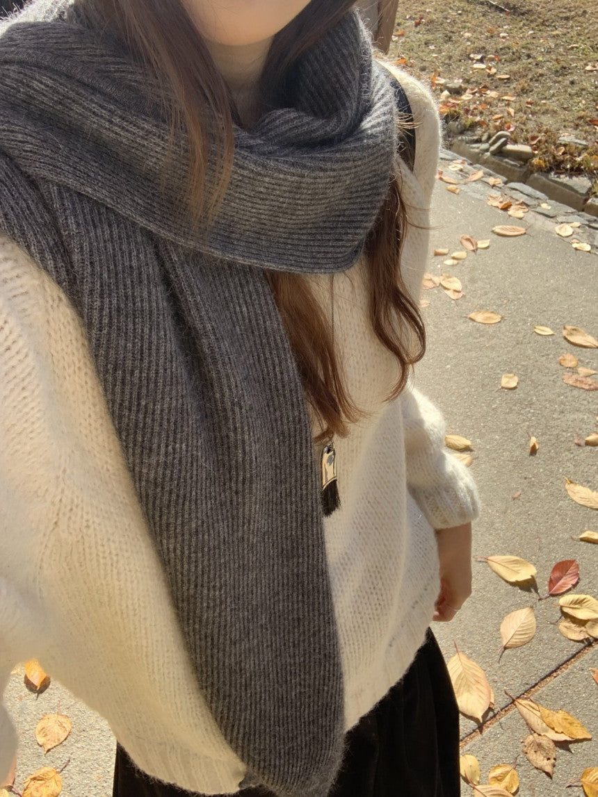 Verona raccoon knit bolero-3col