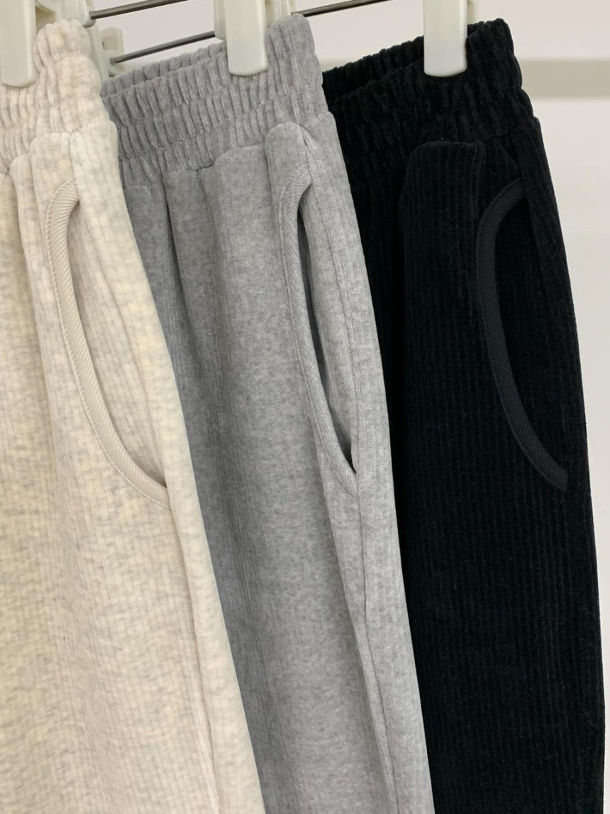cozy rib pants-3col