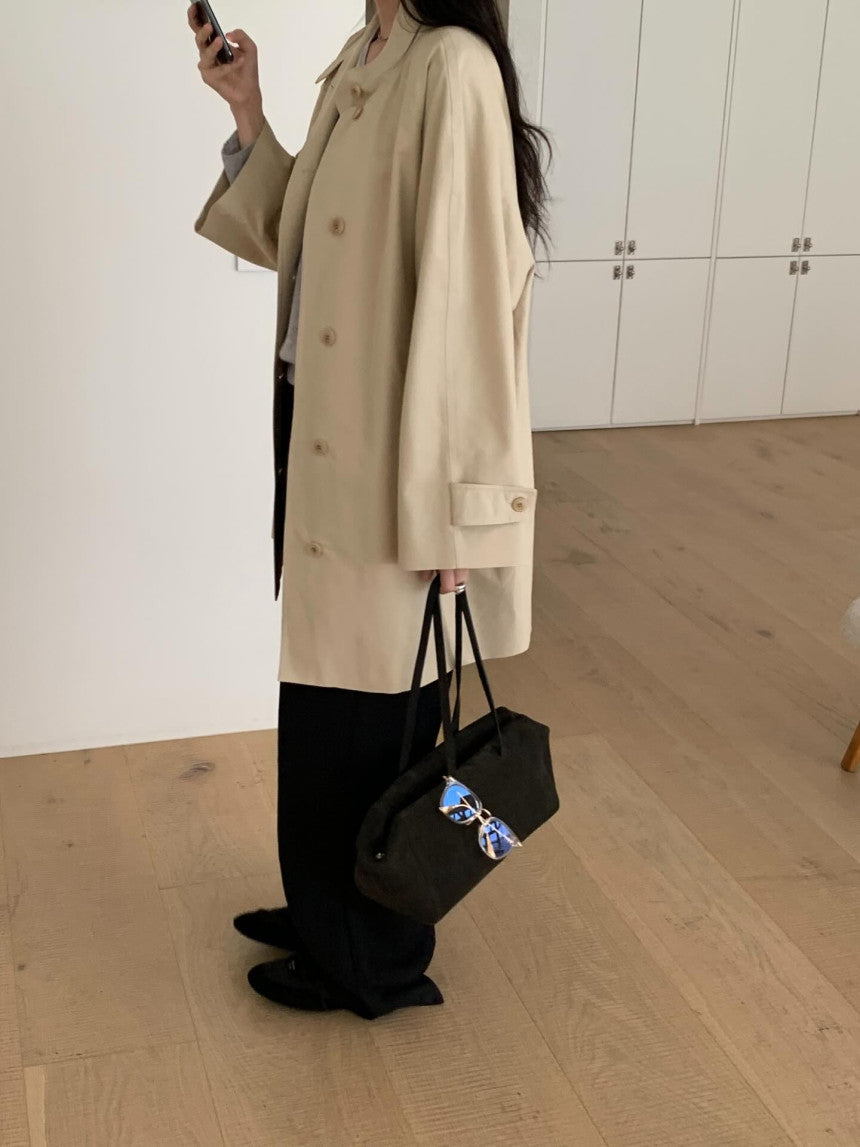 meli high-neck trench-2col