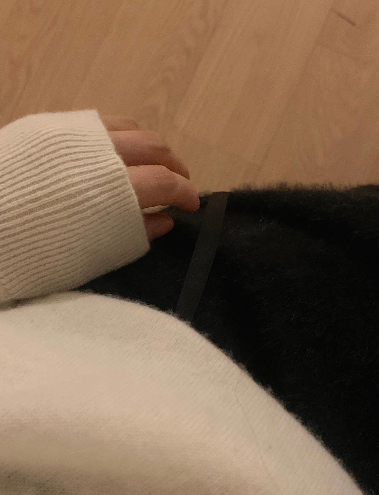 liter sana fur flare skirt-2col