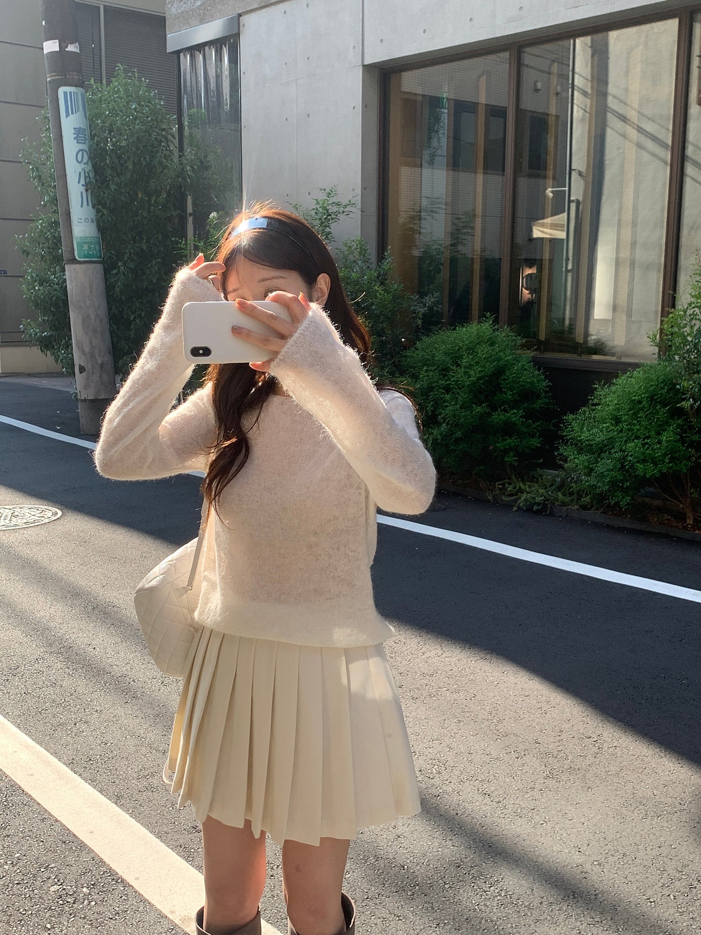 classic wool skirt-3col