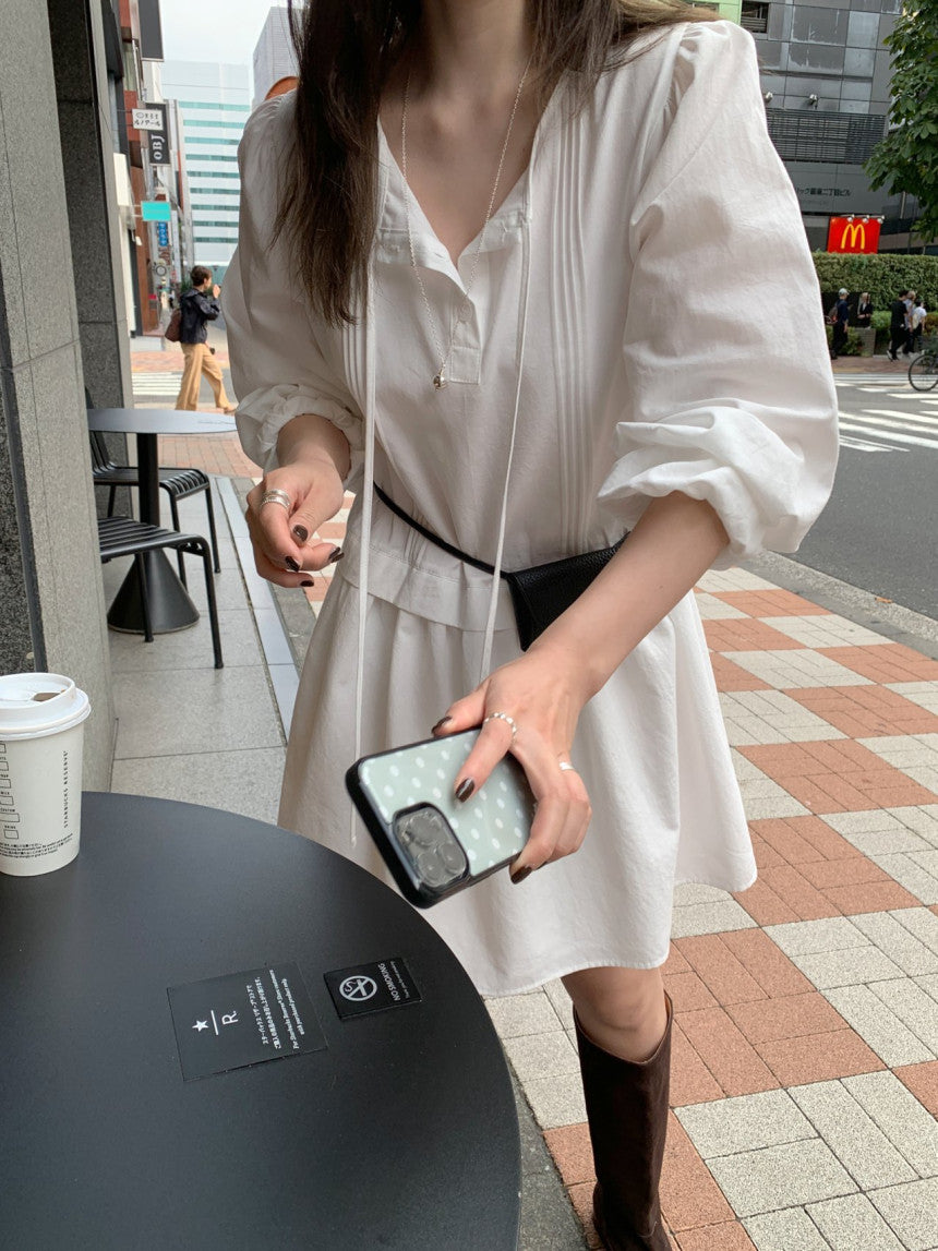 girlish pintuck onepiece-2col