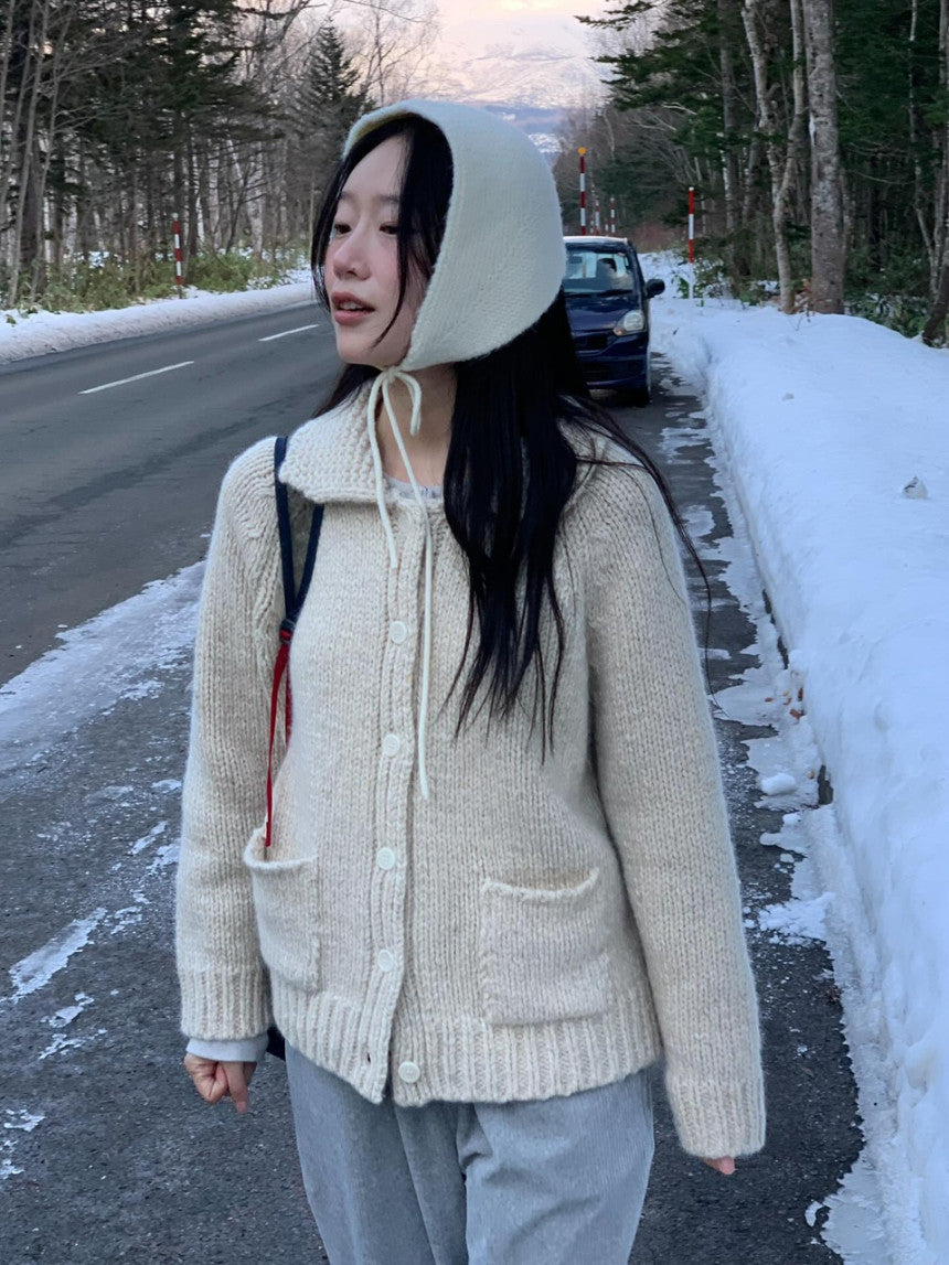 winter rosy cardigan-2col