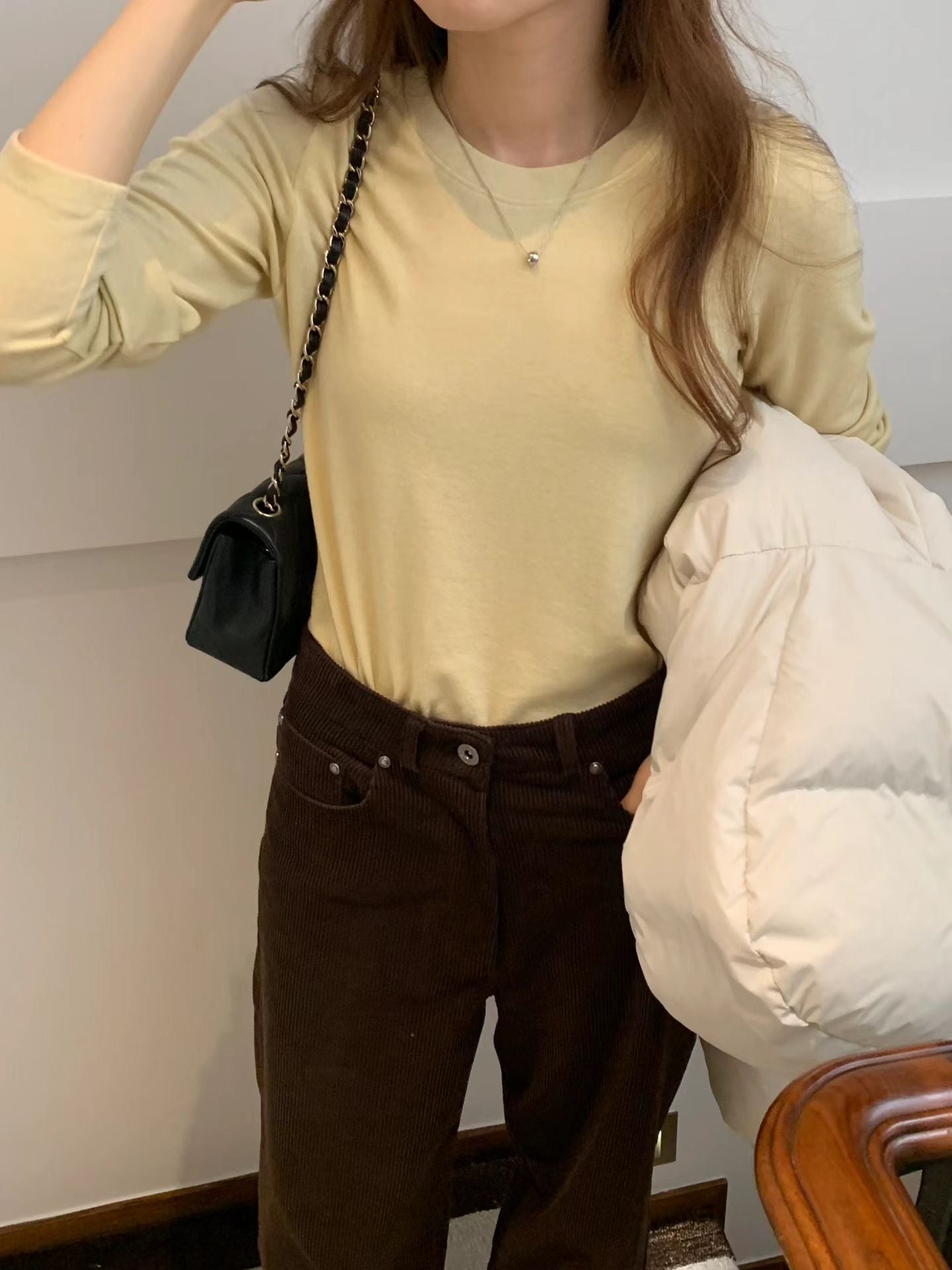 Ounce dove wool tencel T-3col