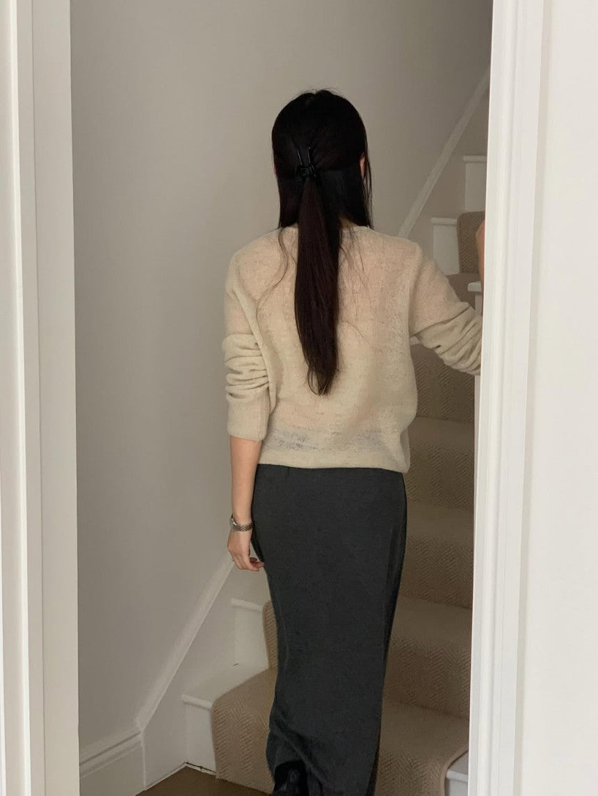 Kozie mohair cardigan-3col
