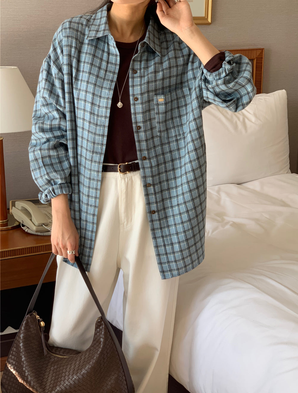 tint check gimo shirt-2col