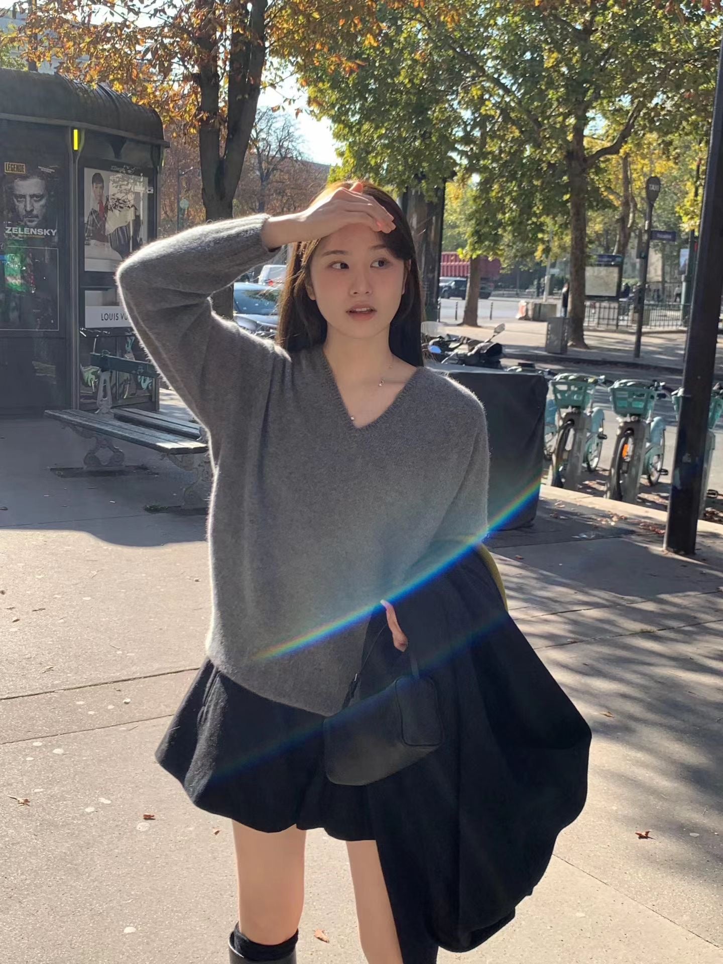 Ounce hairy raccoon v knit-4col