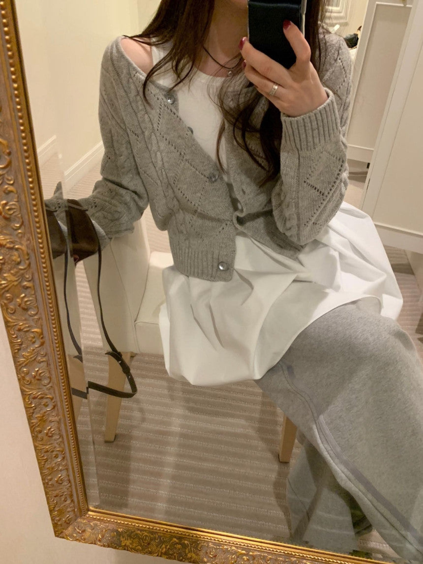 Thing twist cardigan-3col