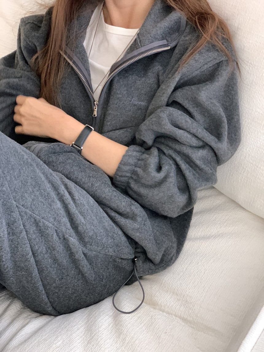 Luzern fleece zip up&pants-3col