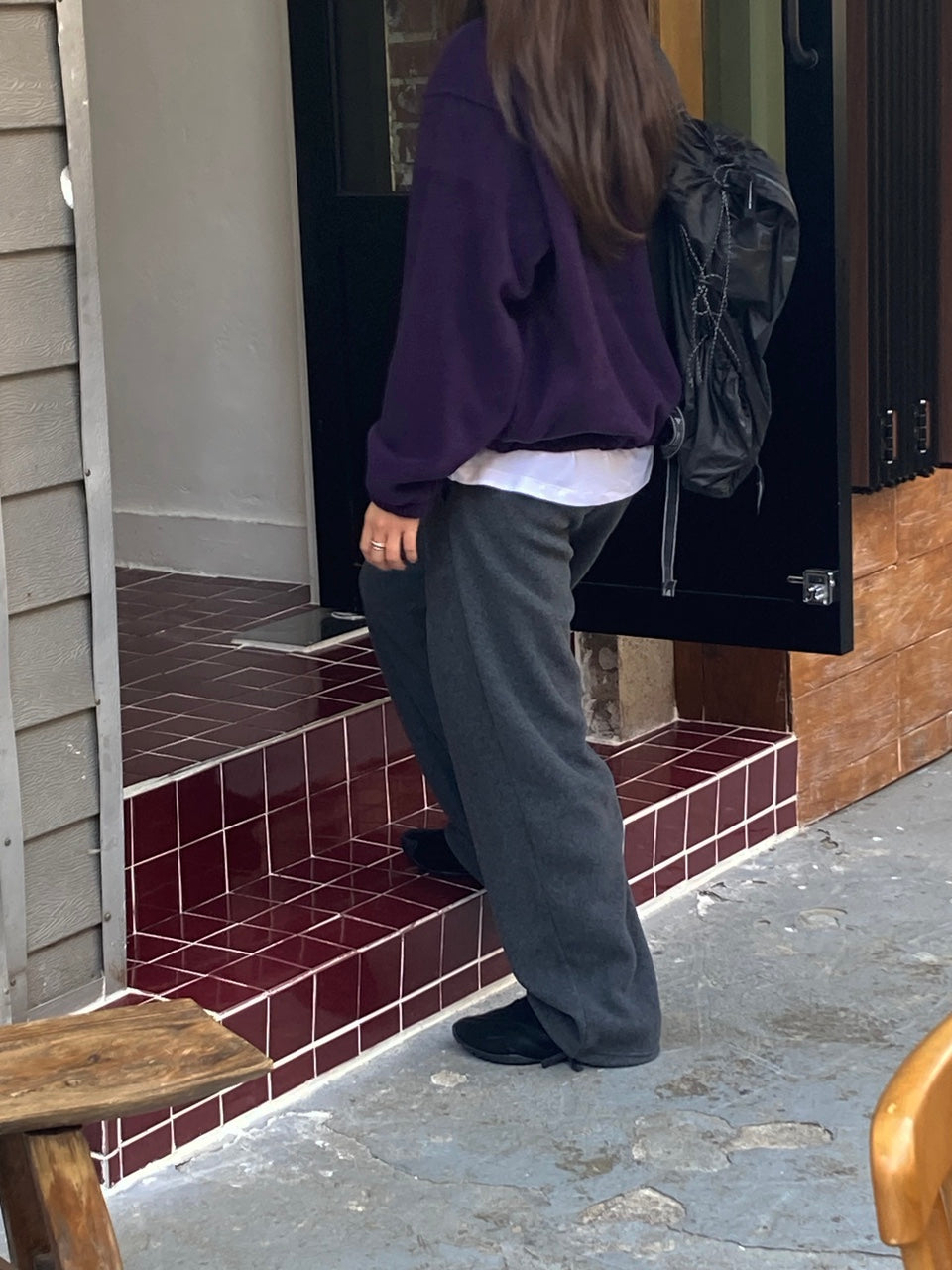 two-way fleece pants-2col