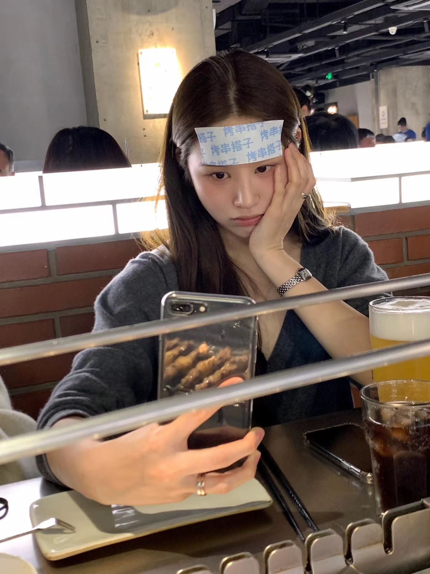 Ounce lage deep V-neck knit-3col