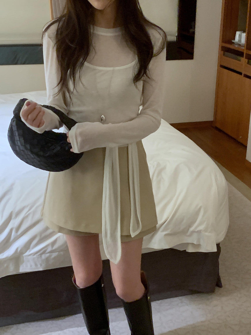 Curi skirt pants-2col