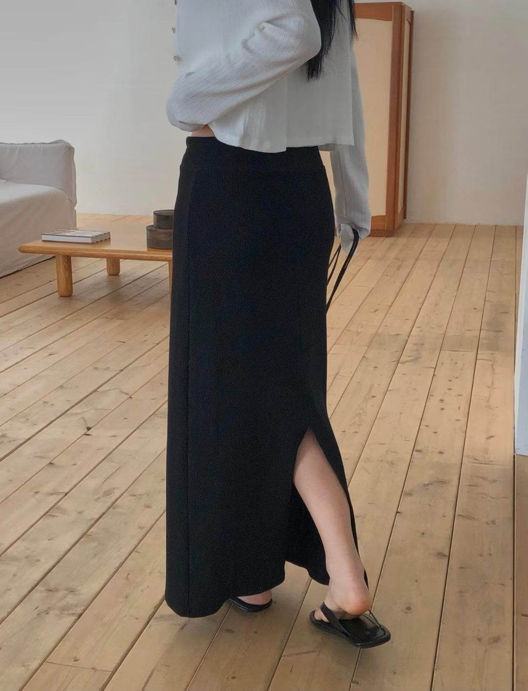 Waffle skirt-3col