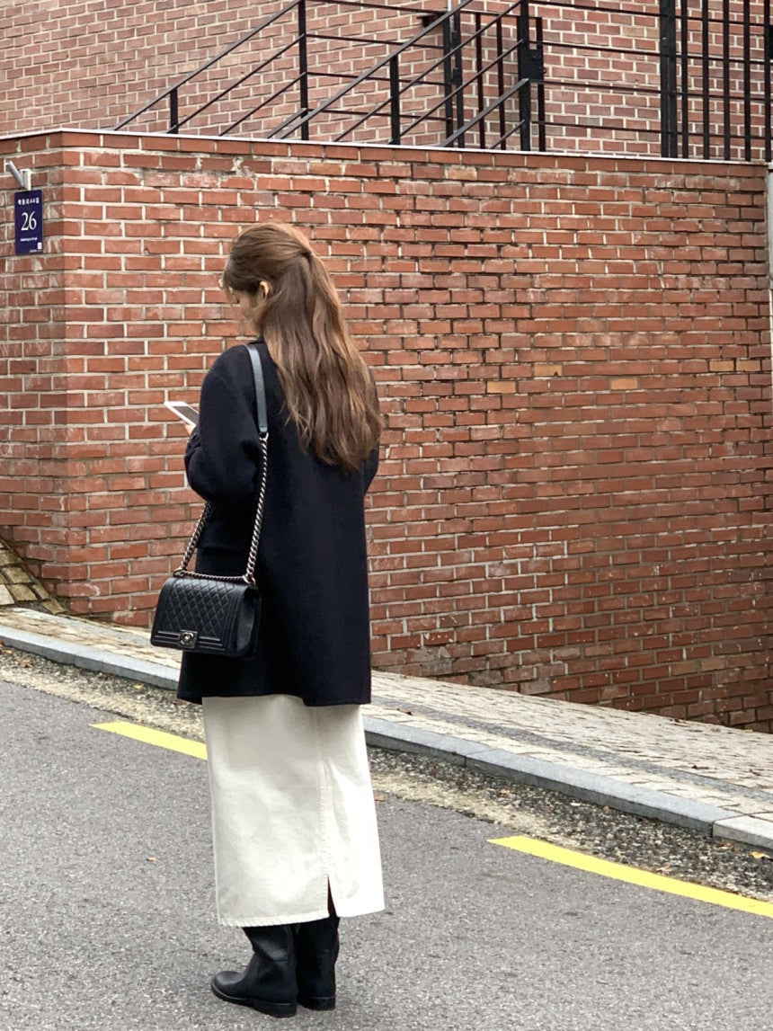 Ellen double handmade coat-2col