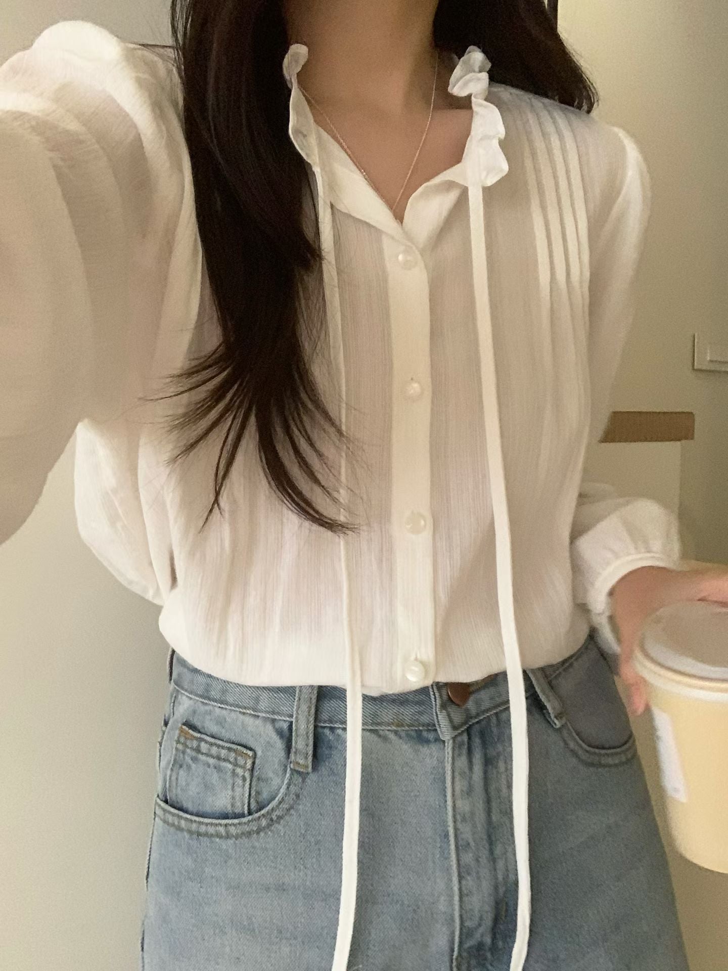 barnet pintuck blouse-3col