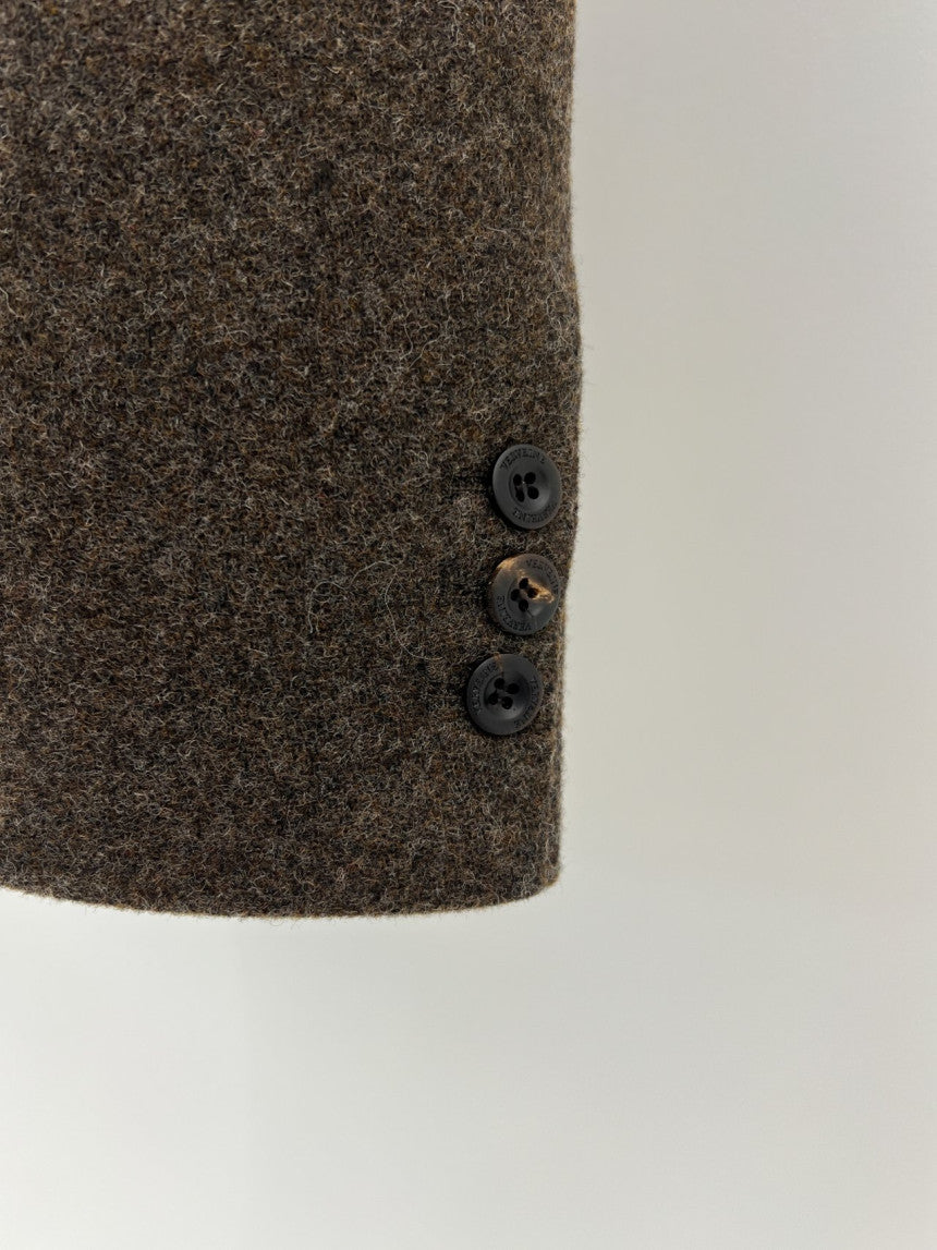 Chestnut wool blazer jacket-2col