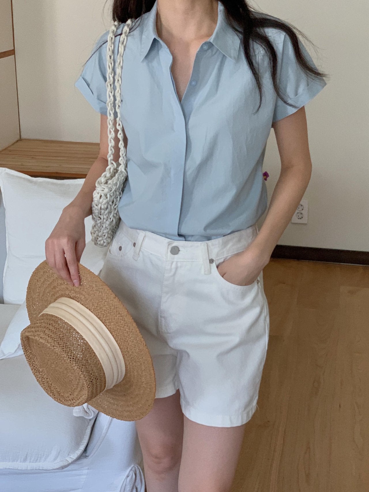 Cotton cabra shirt-3col