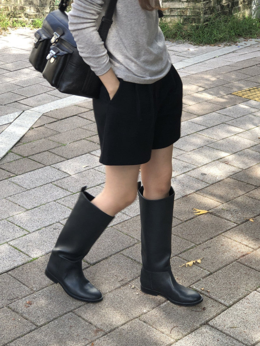 Eloy wool half pants-2col