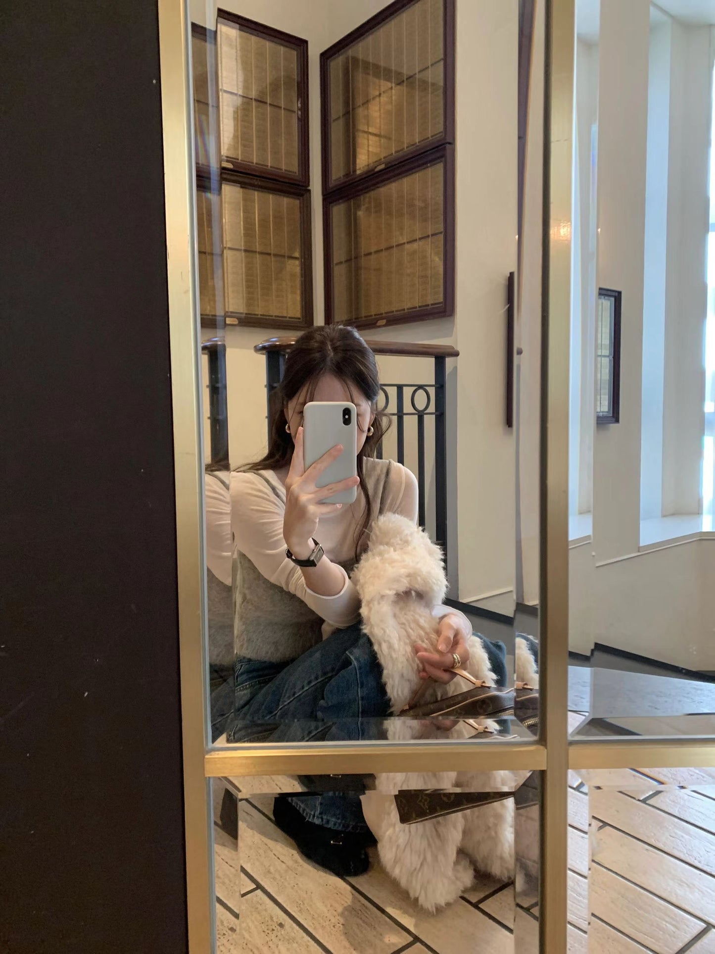 Ounce hairly alpaca bustier-2col