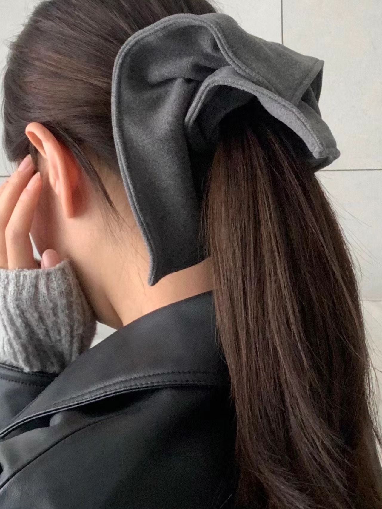 Fleece Square Scrunchies