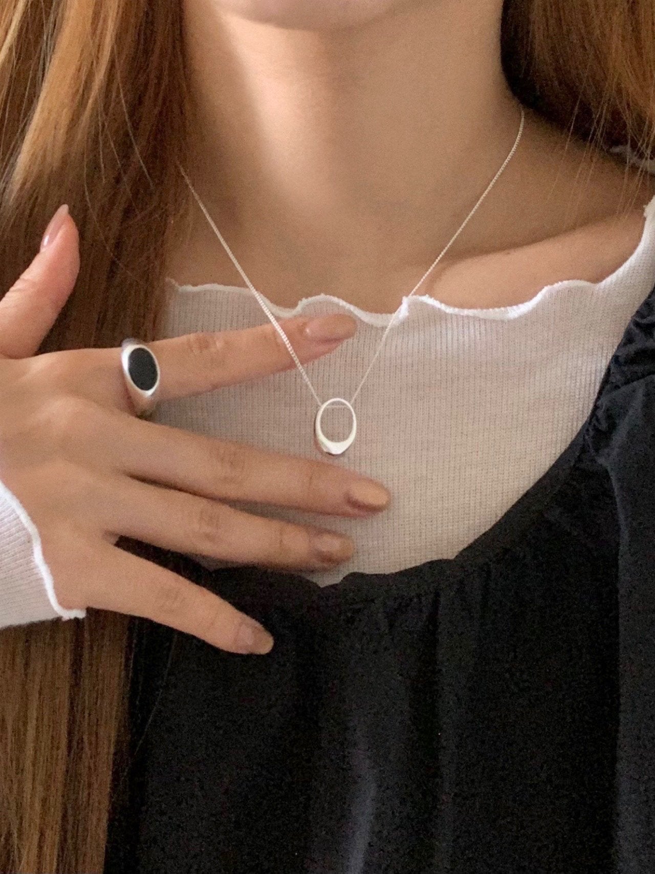 oval necklace