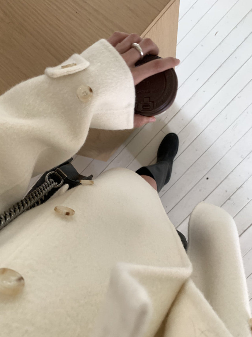 Ellen double handmade coat-2col