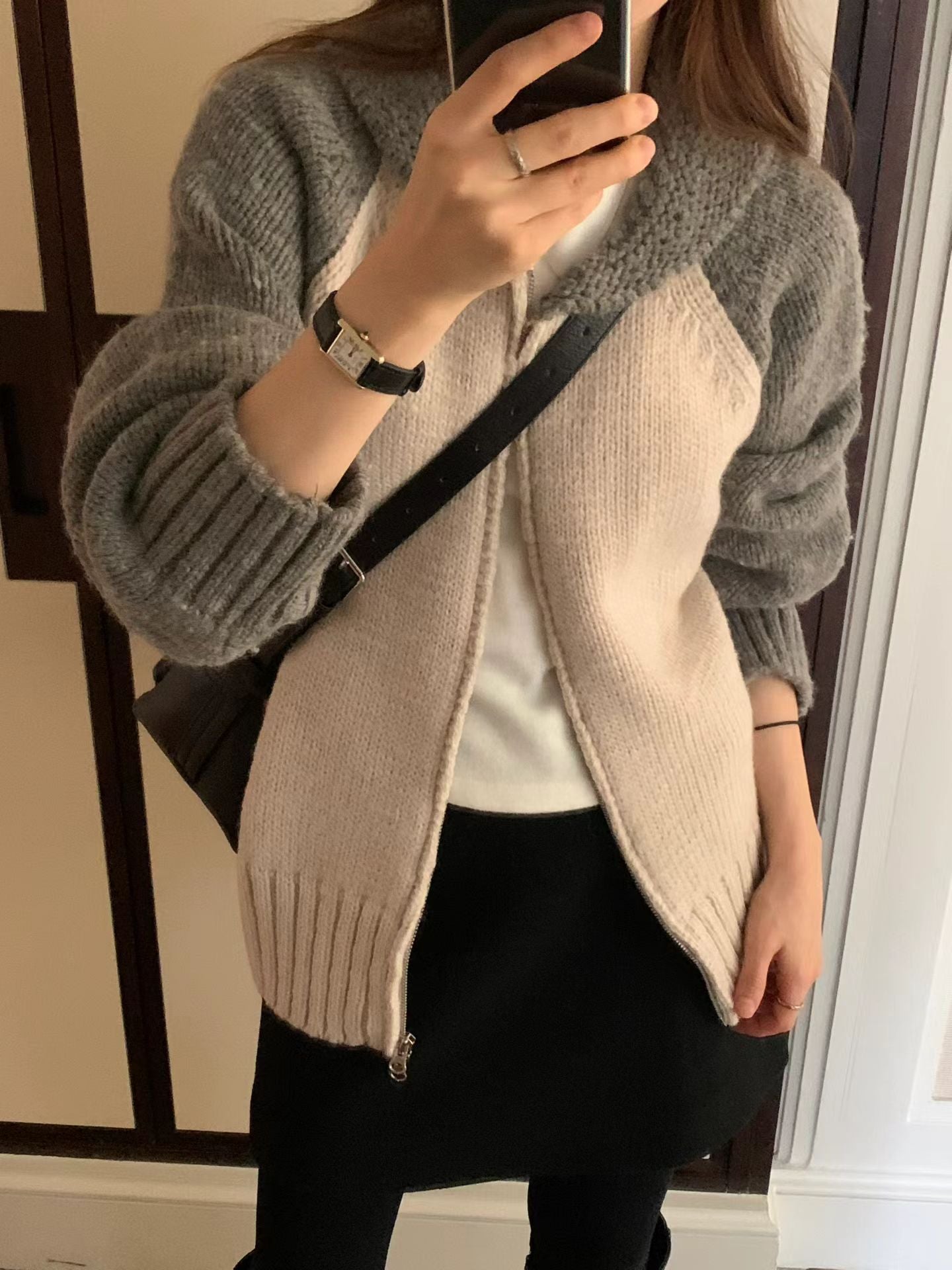 Ounce peanut raglan zip-up-2col