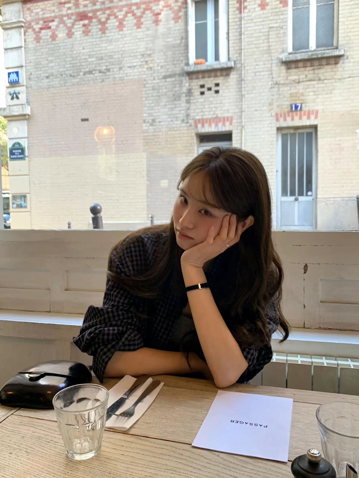 Ounce eve check shirt-2col