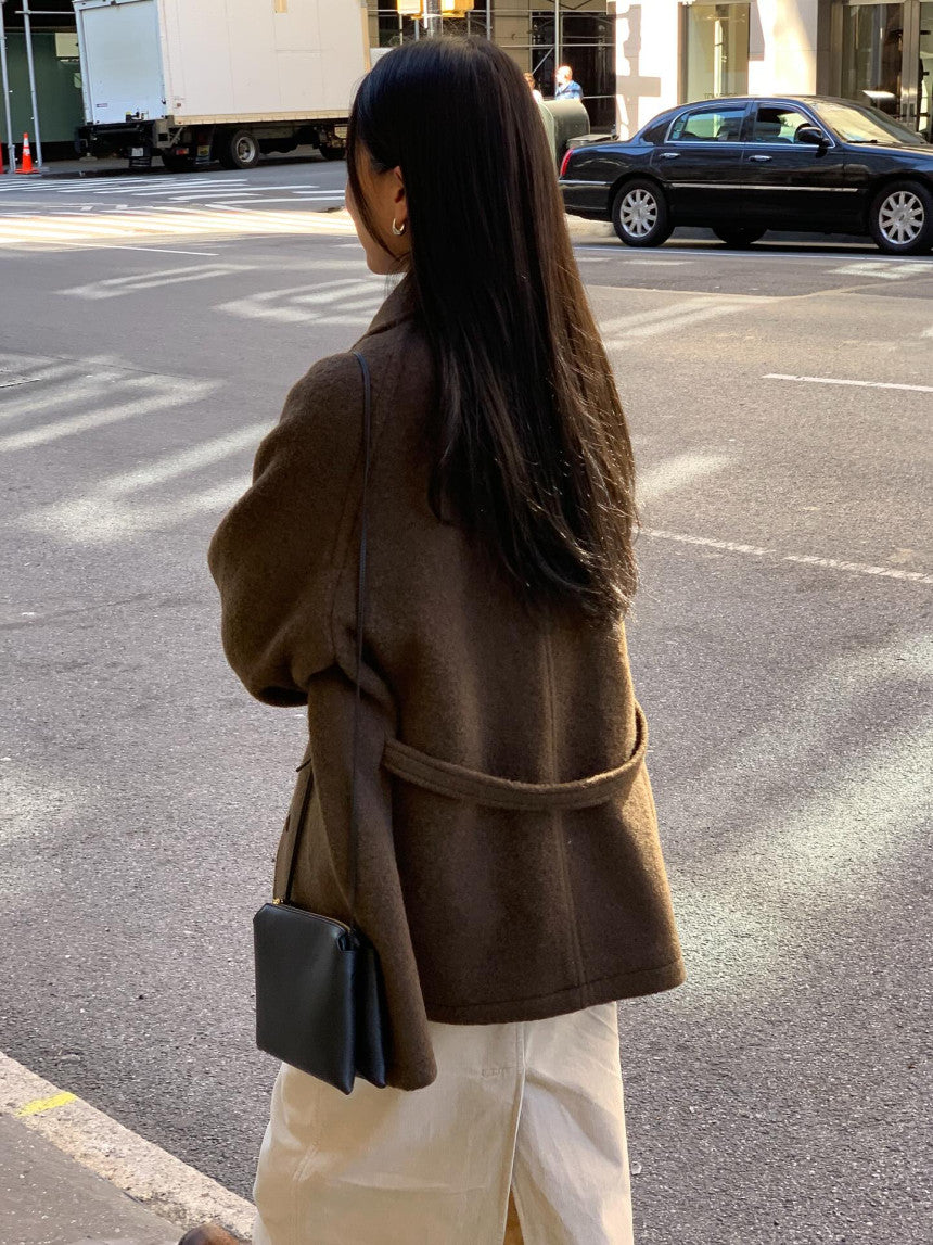 Carry half baby alpaca coat-3col