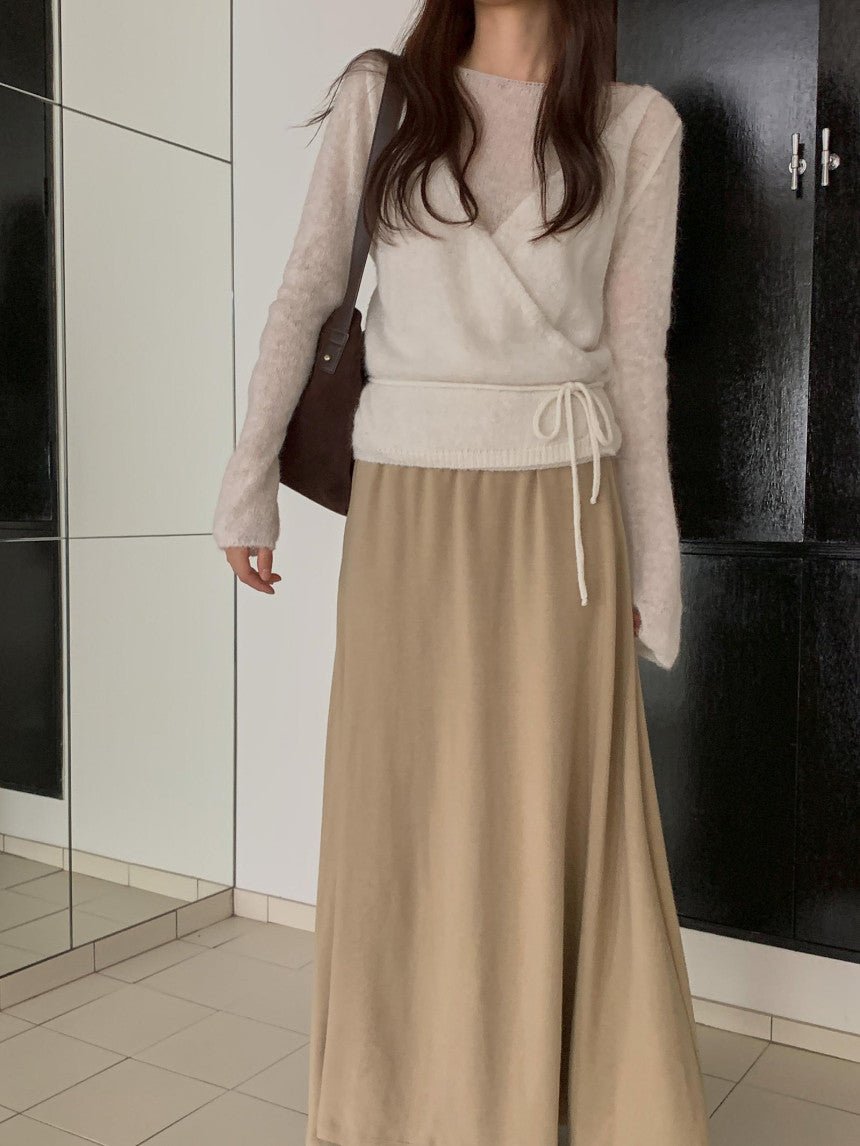 Wrap alpaca vest-2col