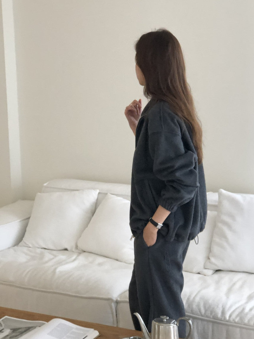 Luzern fleece zip up&pants-3col