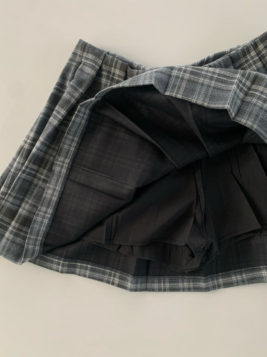 Check alo skirt-2col