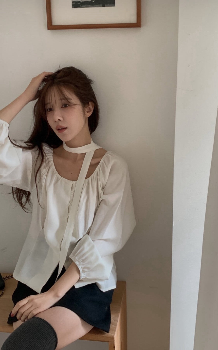 Mute wool blouse-4col