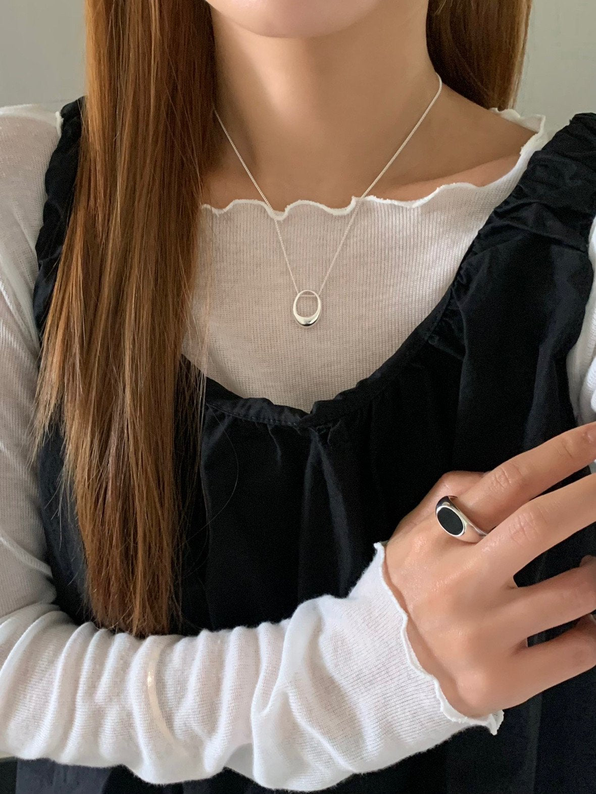 oval necklace