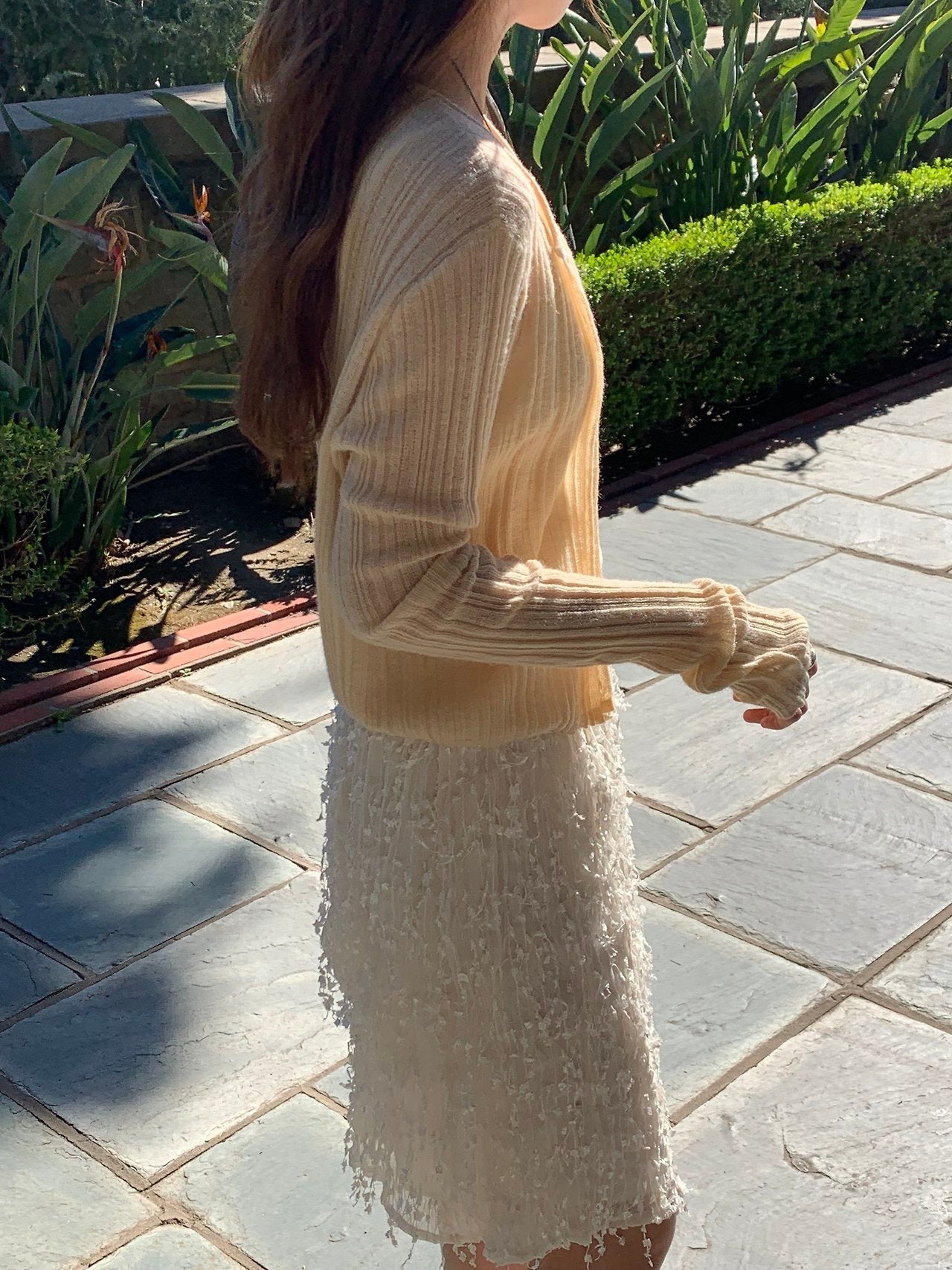 Novella alpaca round cardigan-4col