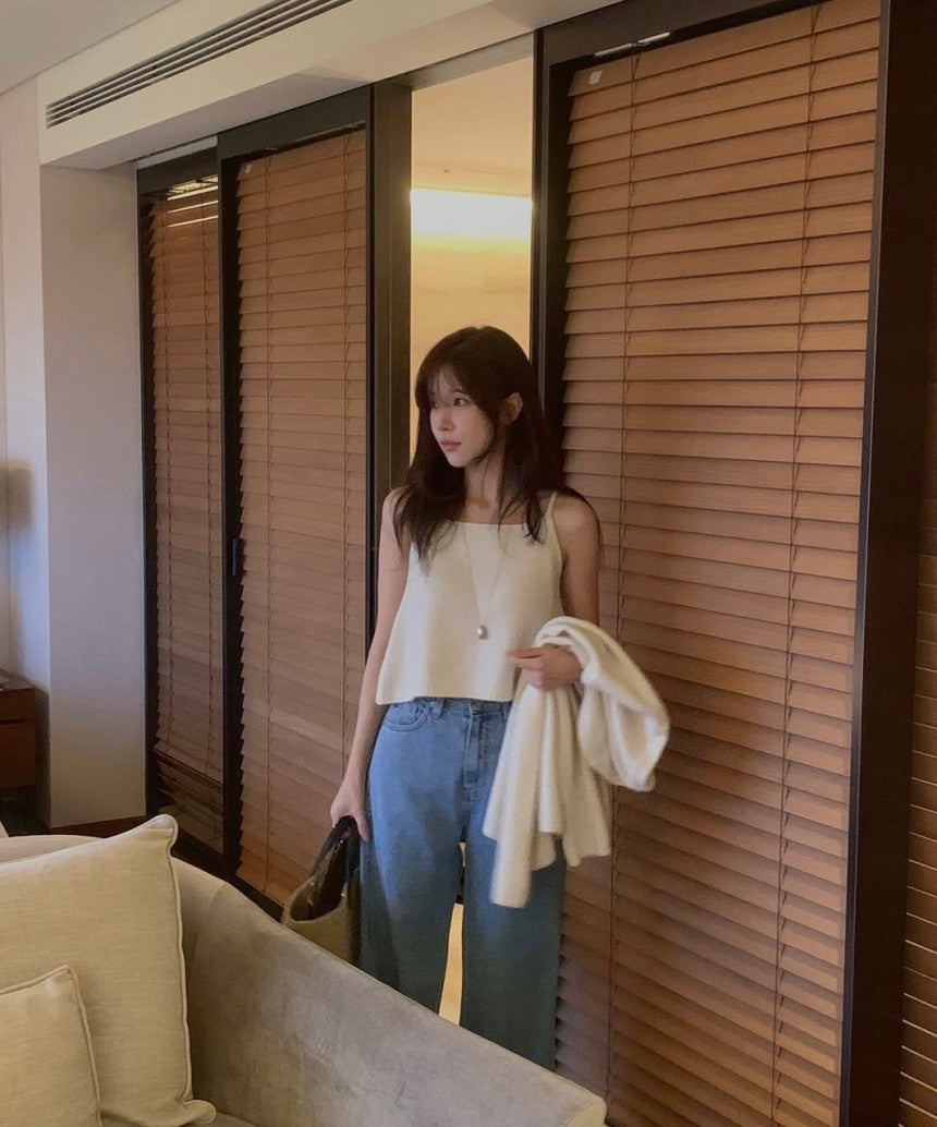 Toni wool sleeveless&v-knit-4col