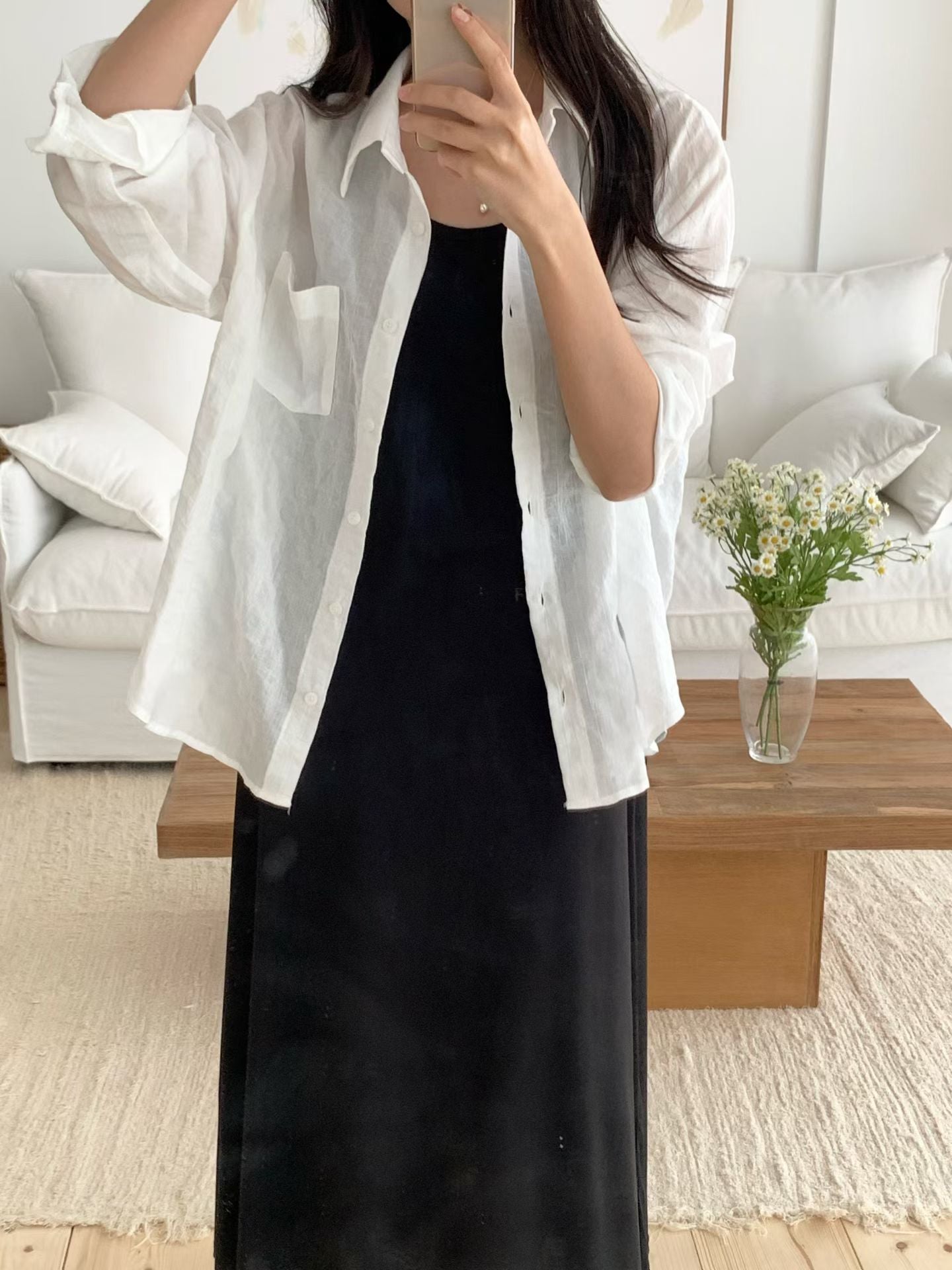 summer check shirt-2col