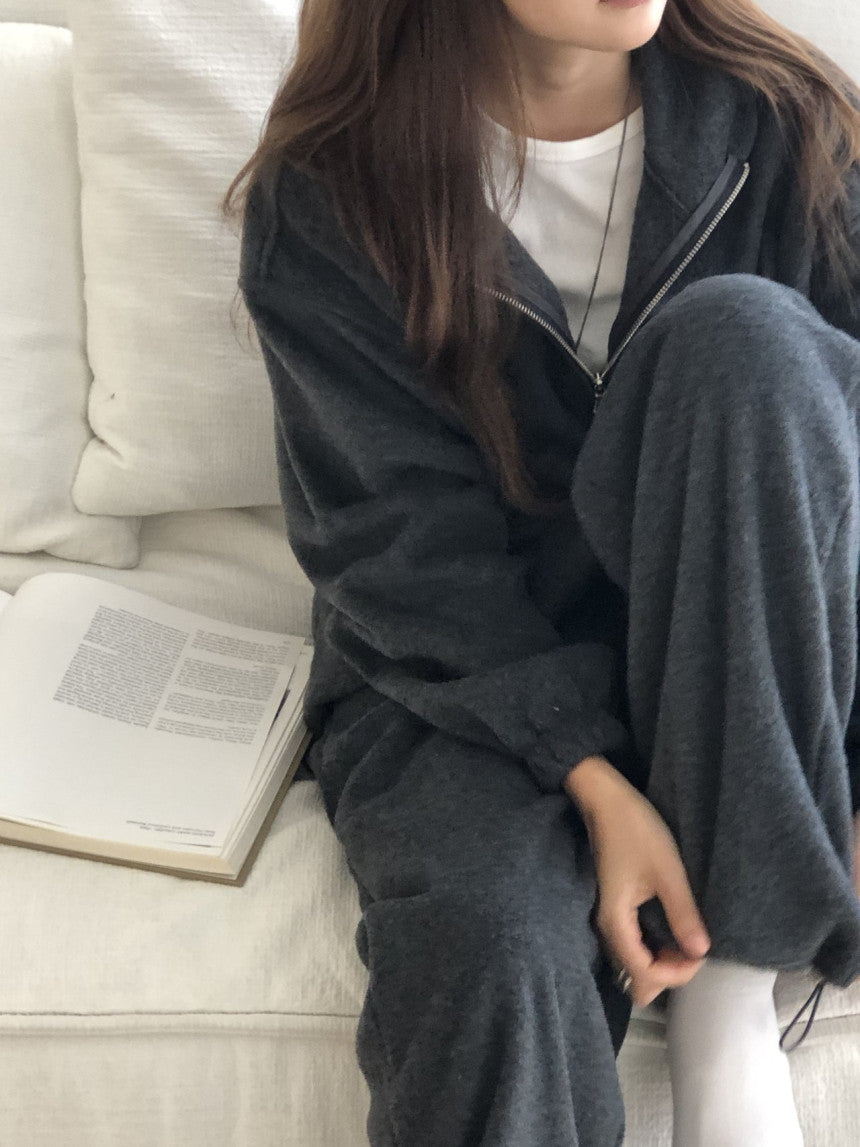 Luzern fleece zip up&pants-3col