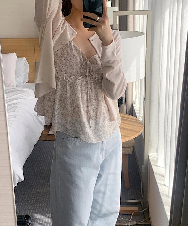 liter twinkle pearl cardigan-3col
