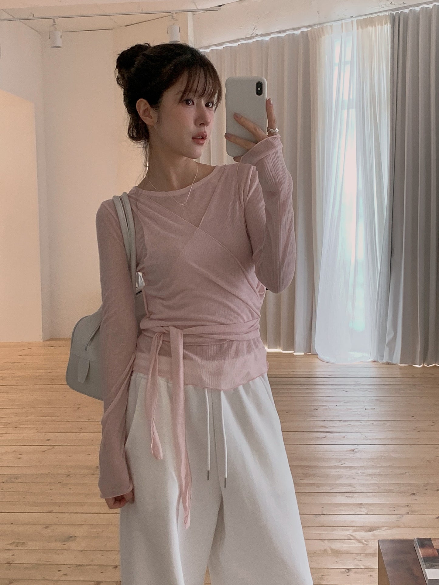 Sophie wrap vest&T set-3col