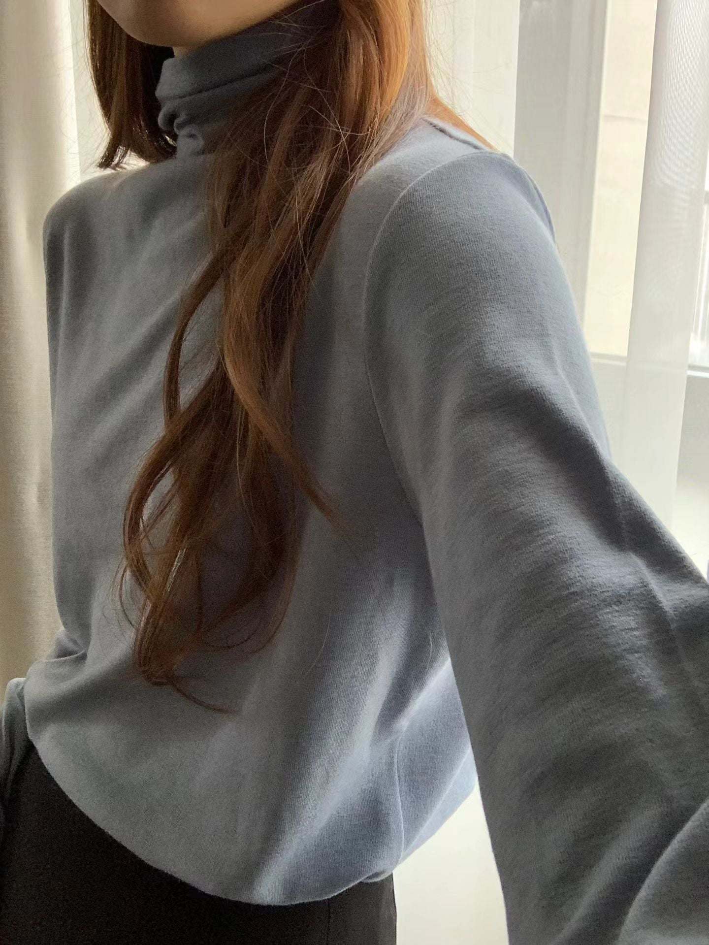 Ounce soft wool tencel pola T-4col