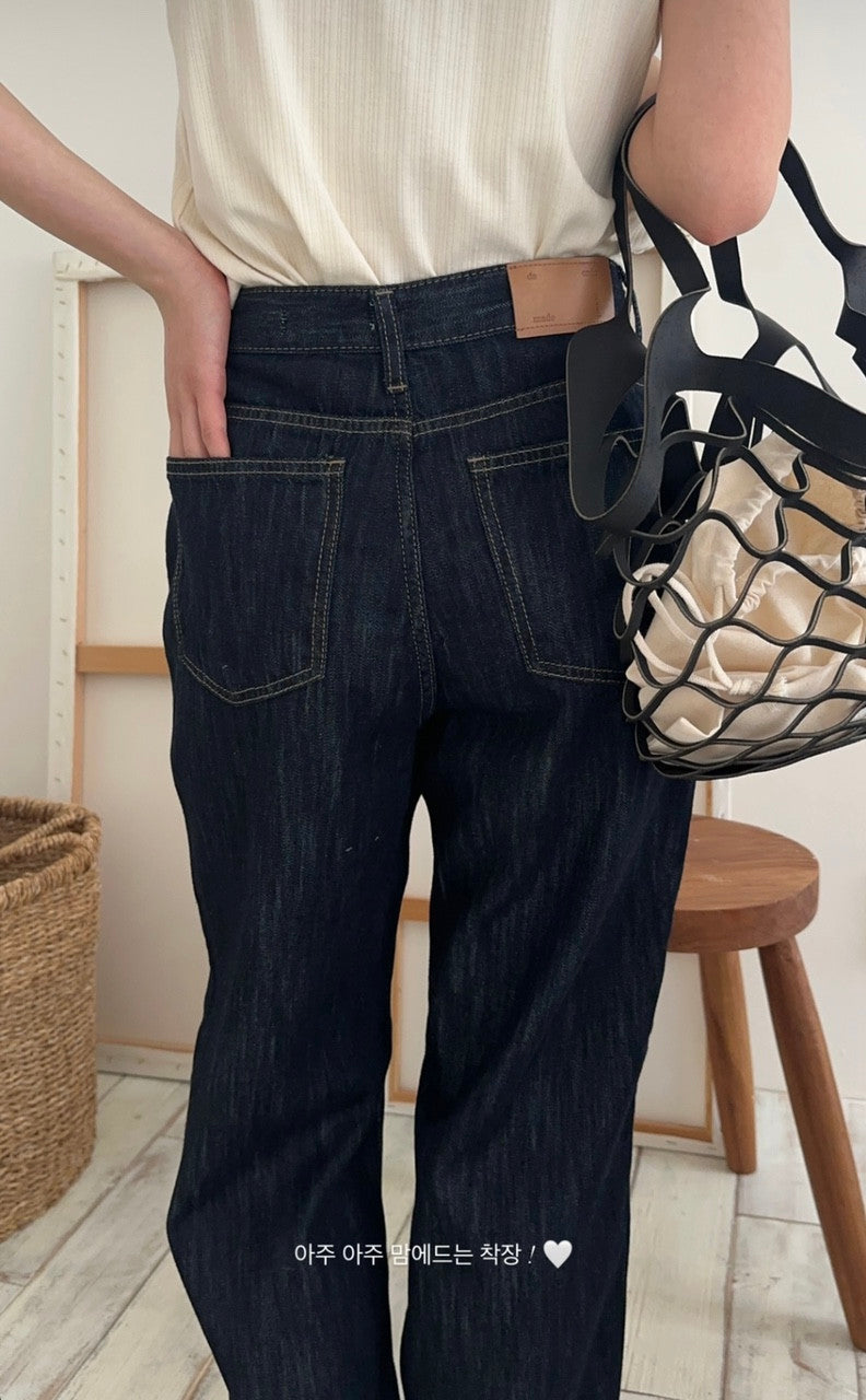 Deondo linen indigo denim