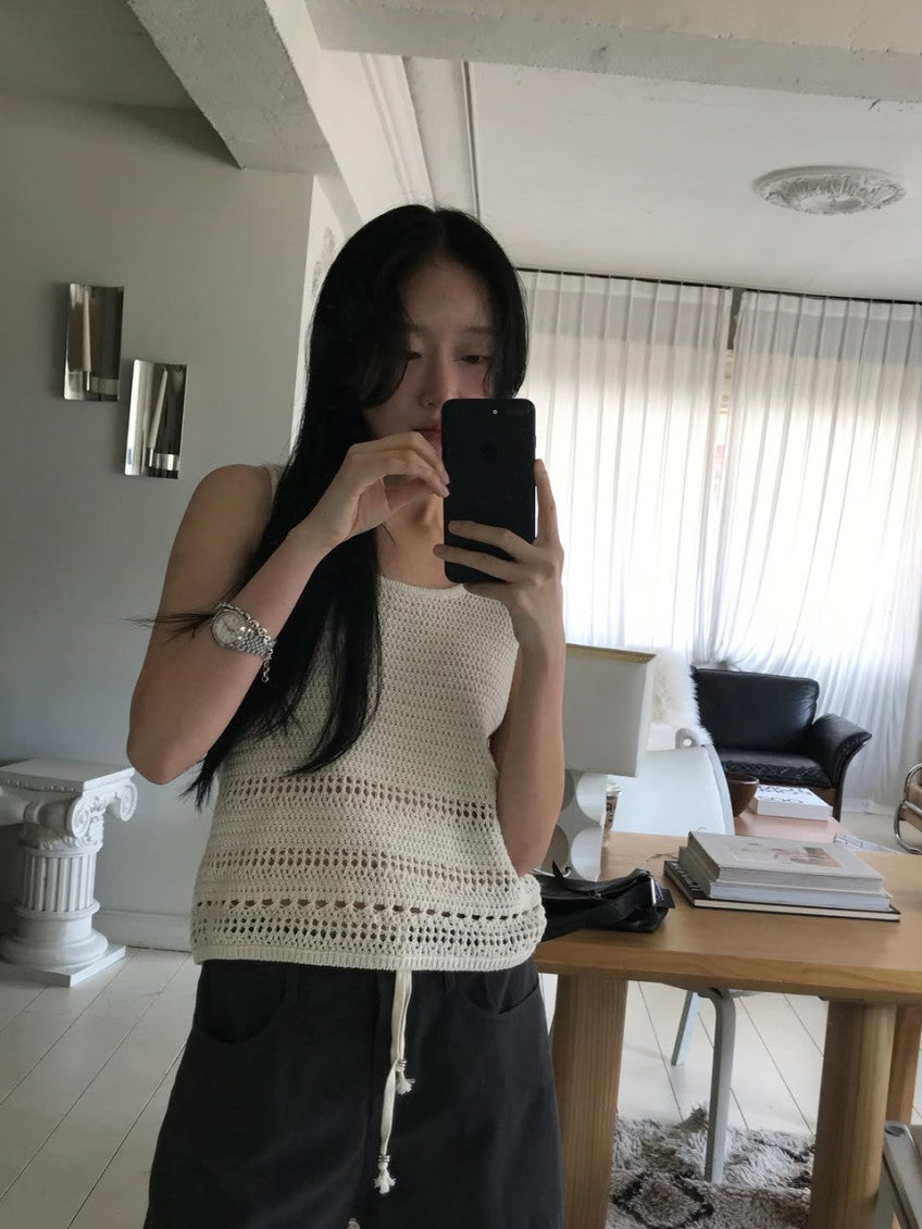cindy crochet sleeveless-2col