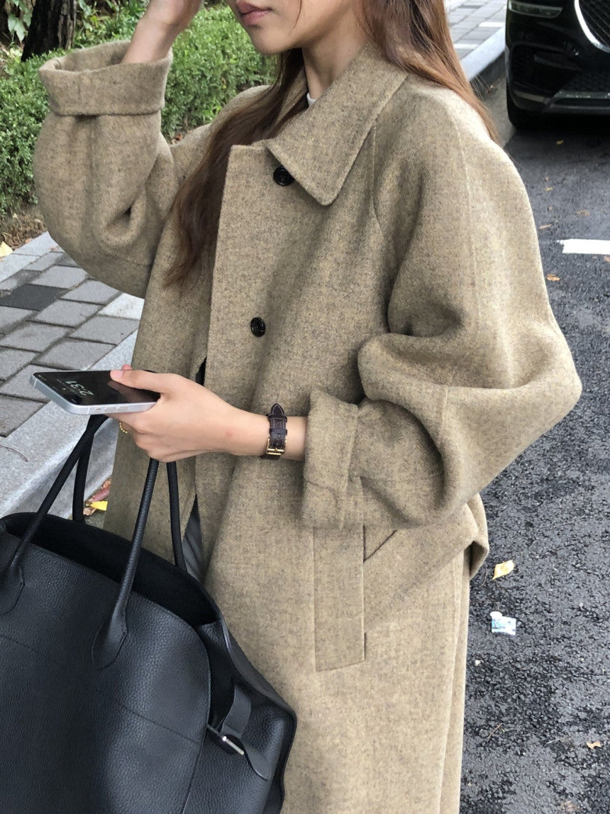 Serin shetland hadmade coat-2col