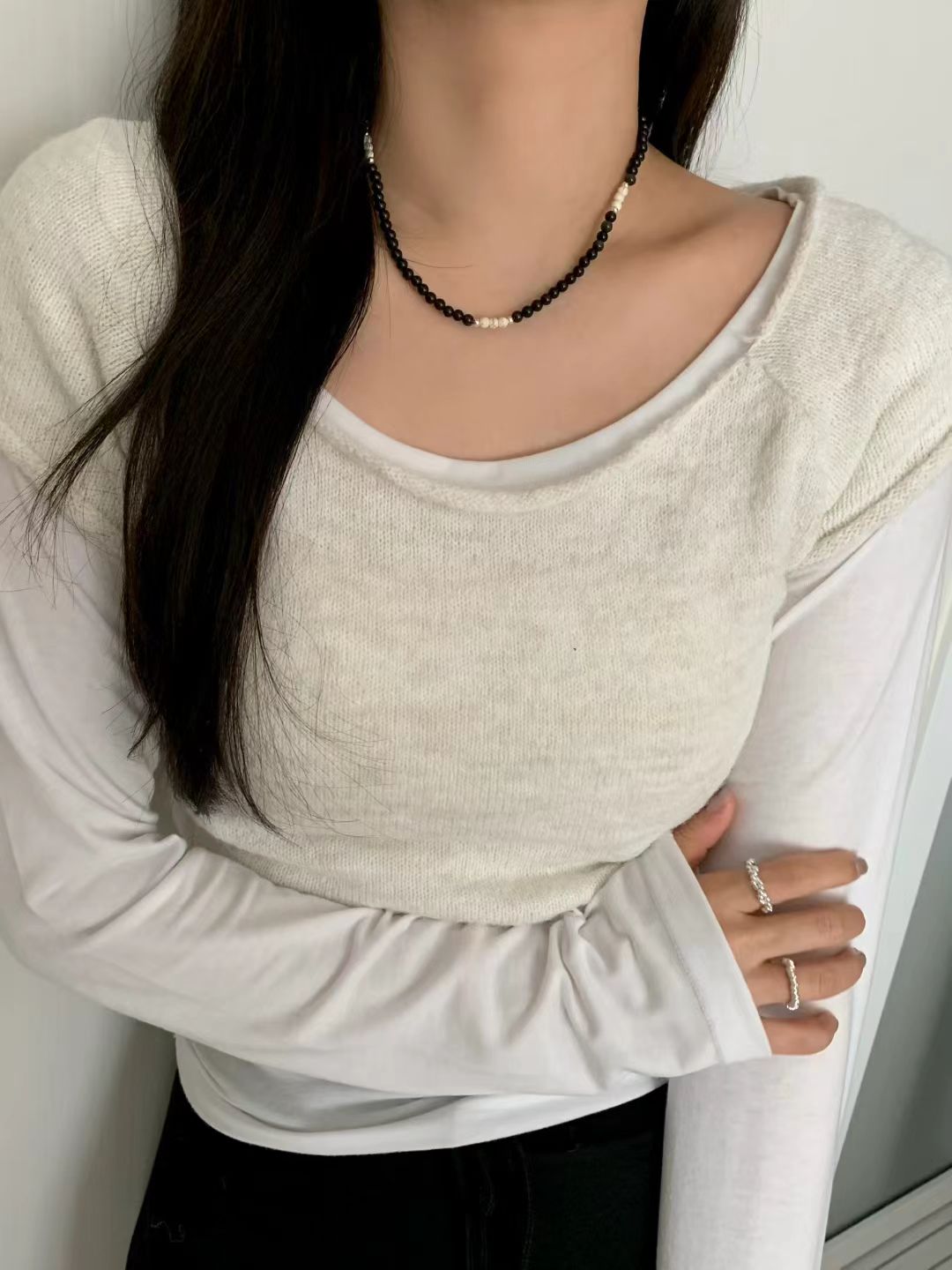 Onyx Fossil Necklace