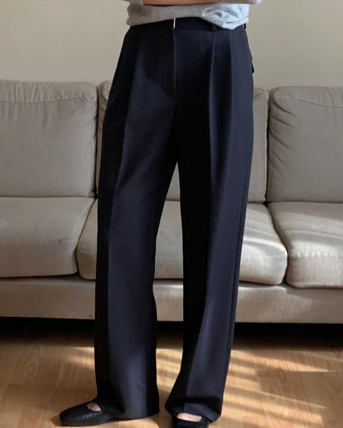 Flow two pintuck slacks-3col