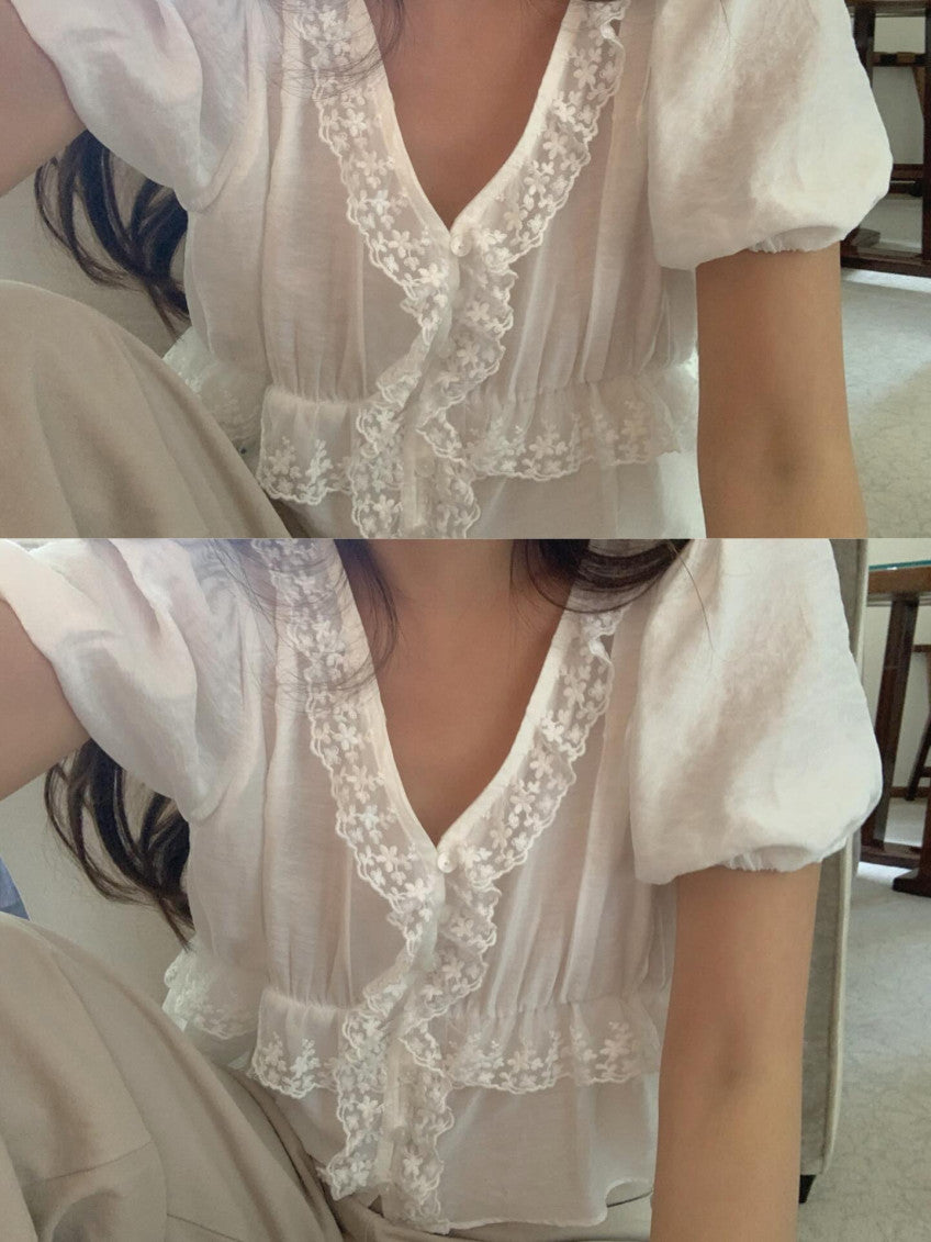 lliter netty lace blouse