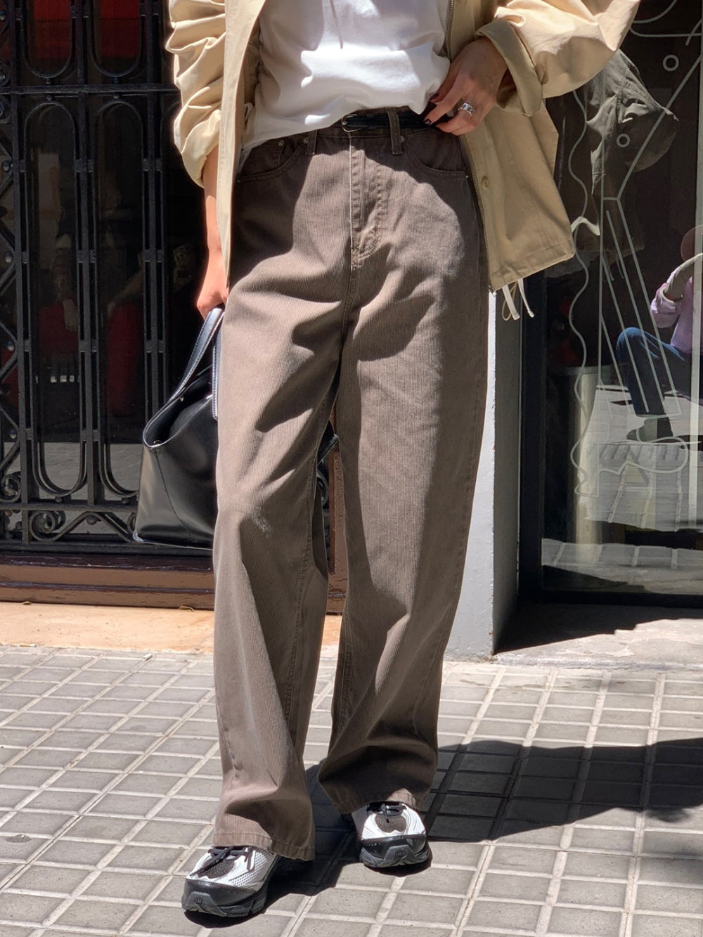 Tissue rib denim